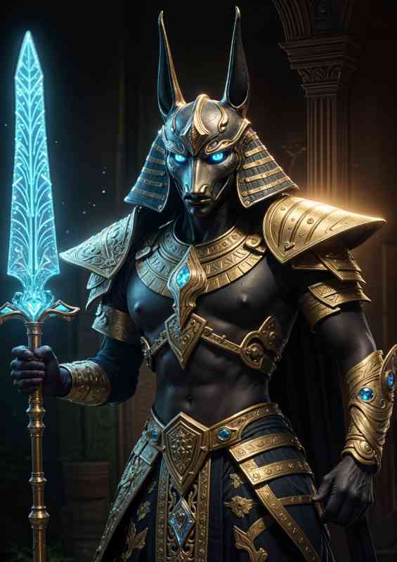 Anubis is an ancient Egyptian god warrior