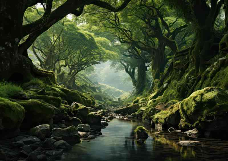 Scenic Riverbank with Trees