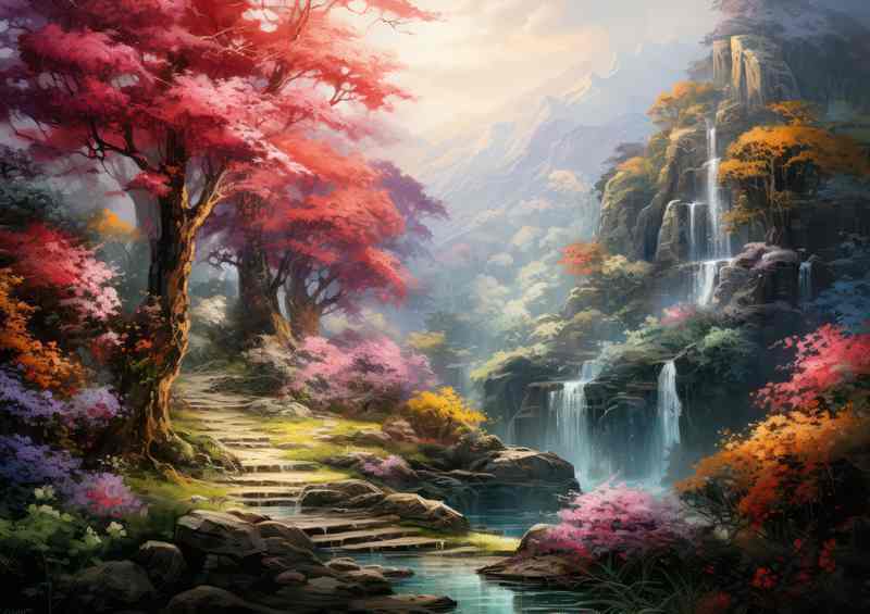 Spectrum of Seasons Colorful Treescape