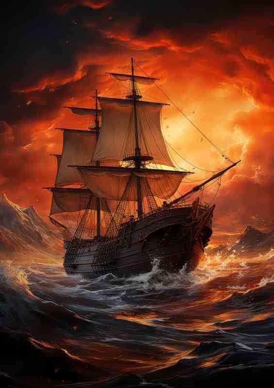 Sailing in the goldenn hour