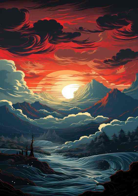 Spectacle of Hues Wild and Colorful Seas
