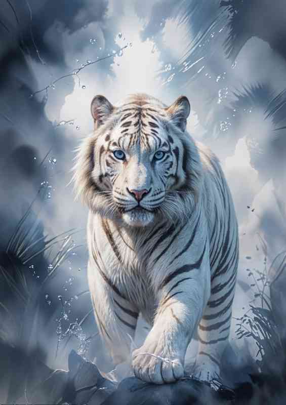 Sybrian tiger in the ice