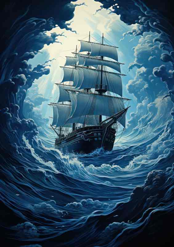 Starry Seas Sailing Through Midnight Waters