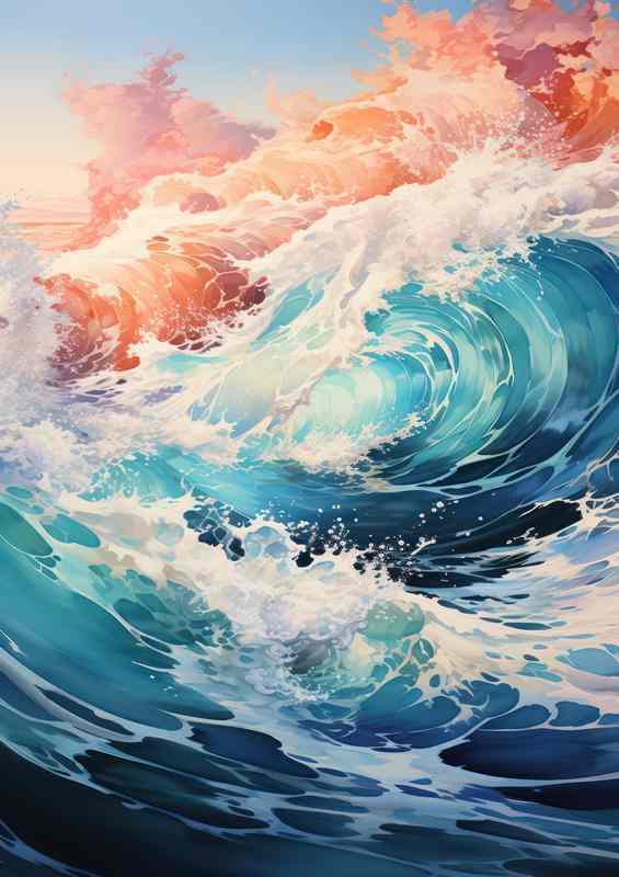Storms Palette Colorful Sea in Commotion