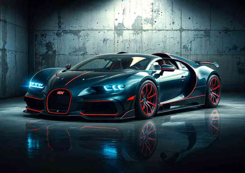 Bugatti chiron power supercar