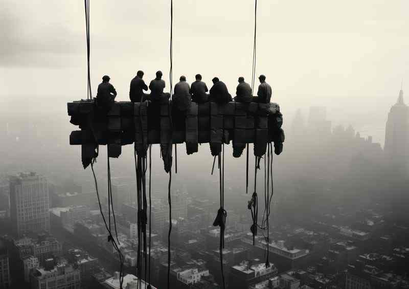 Construction Workers On A Skyscraper