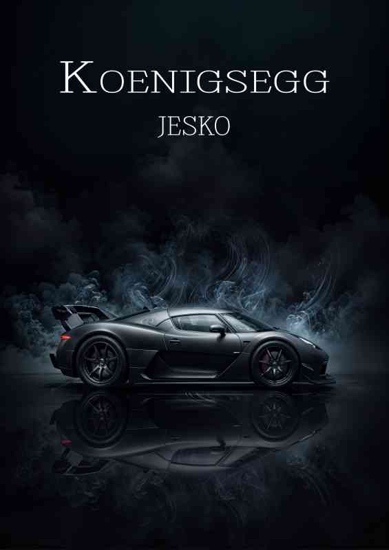 Koenigseg jesko dramatic smoke