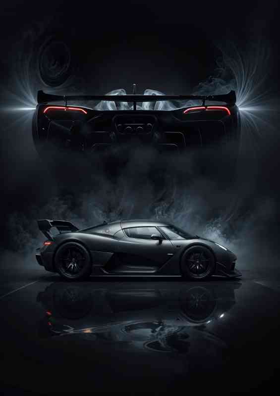 Koenigsegg Jesko hypercar in a dark