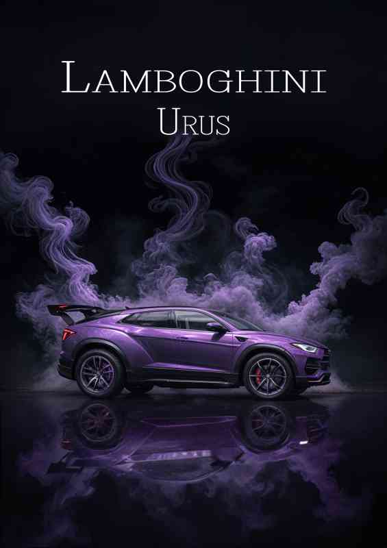 Lambourghini urus dramatic smoke