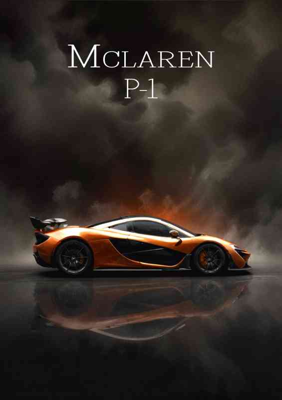 Mclaren p1 bronze super sports car