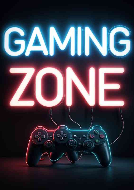 Gaming zone neon sign