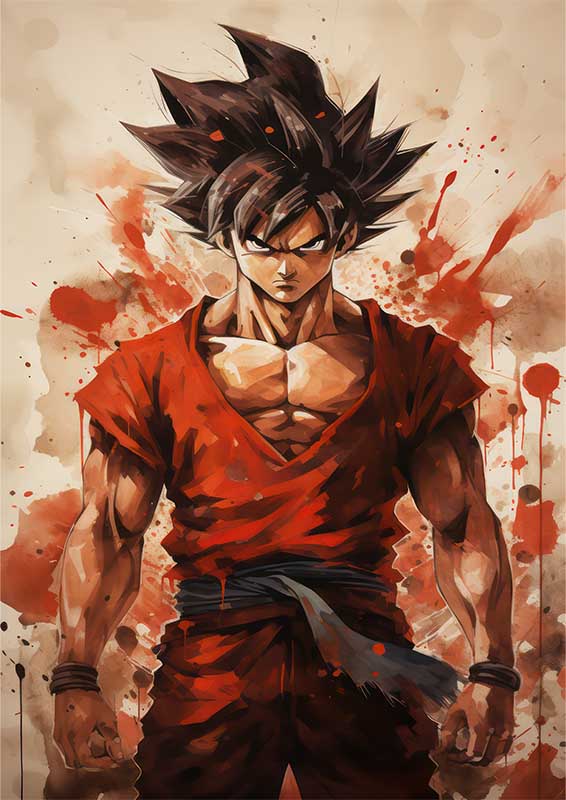 Goku style pop art