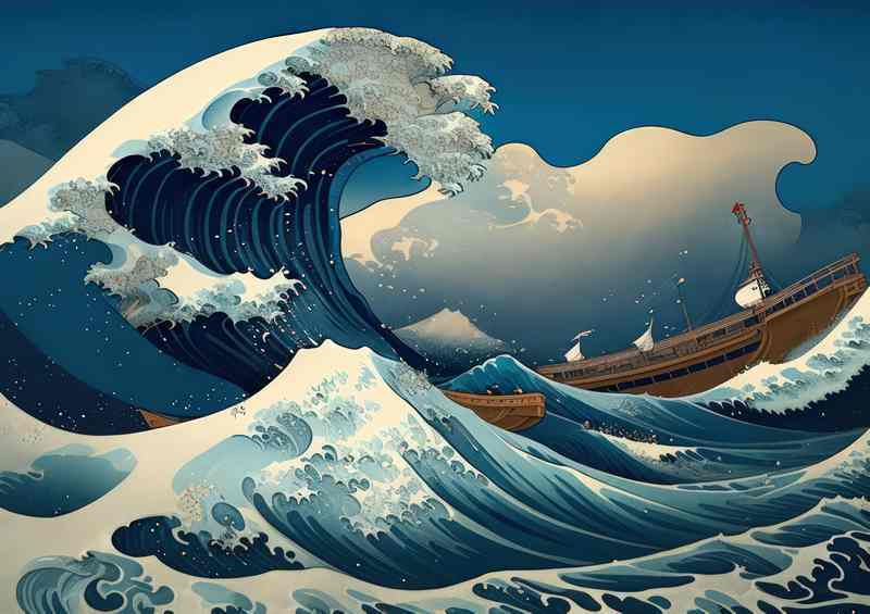 The wave of a fisherman