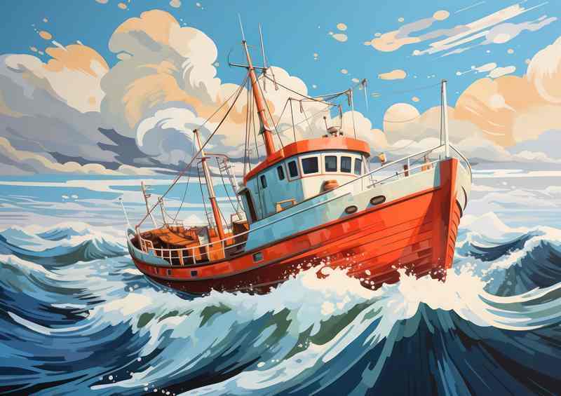 umultuous Waters and the Fishing Crew