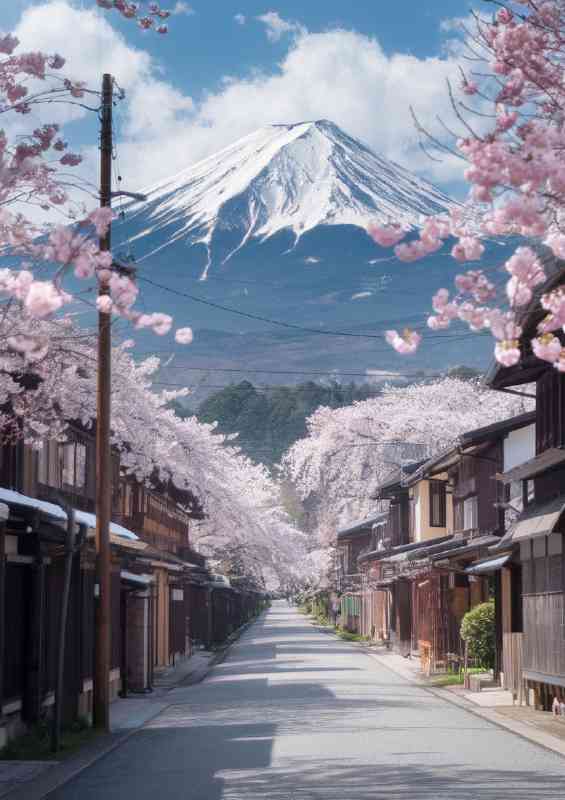 Scene of a traditional japanese street