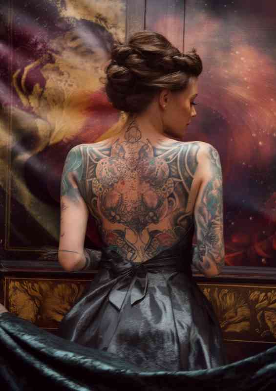 Lady with the tattoos on her back