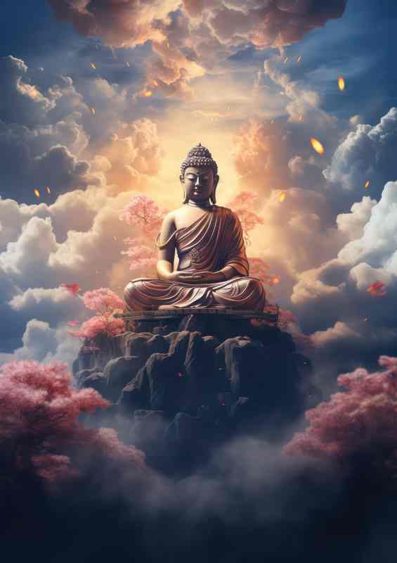 Divine Path Metal Poster | Journey to Enlightenment