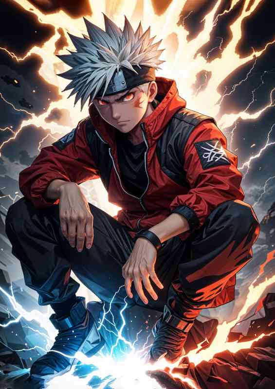 Anime Kakashi Hatake Lightning