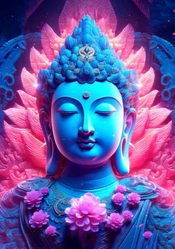 Lotus of Enlightenment Mystical Buddhas Bloom