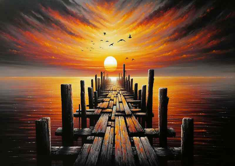 Twilight Tranquillity a jetty