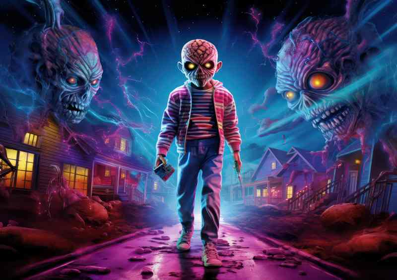 Freddy Nightmares Boy Walking Down Street