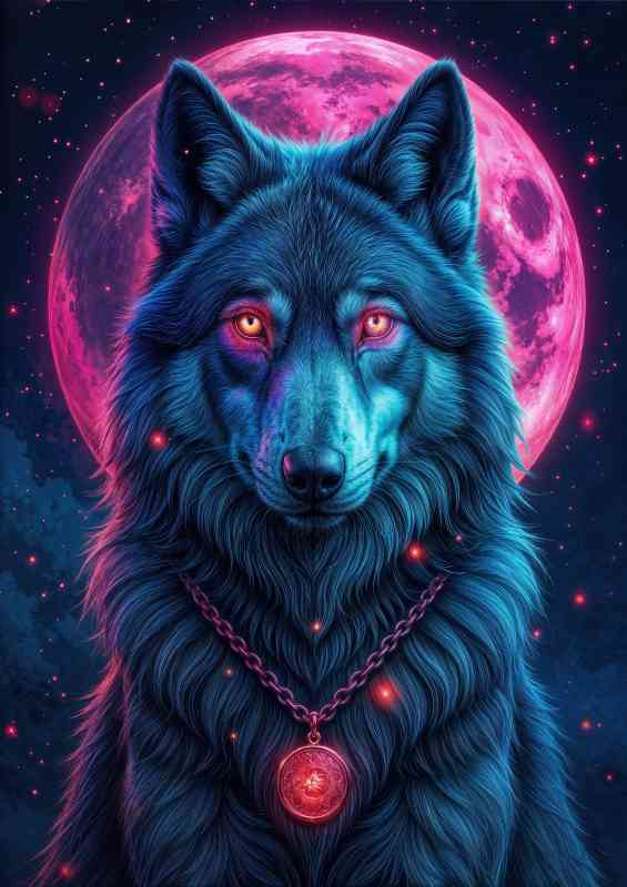 Noen Grey wolf Pink eyes