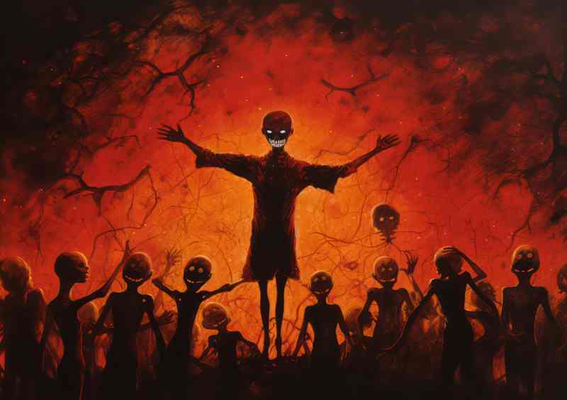 Halloween zombies on a night out