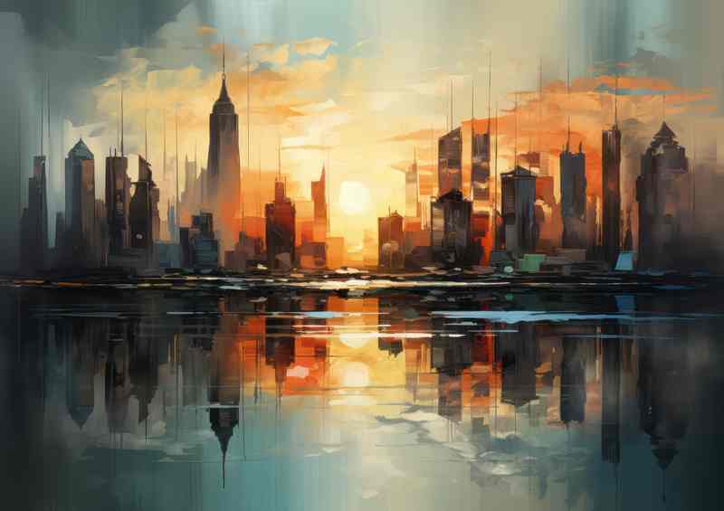 City Skyline Reflections