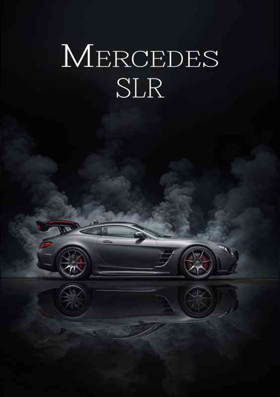 Mercedes slr dramatic smoke