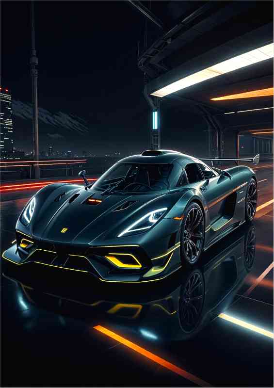 Sleek Futuristic looking Koenigsegg front view