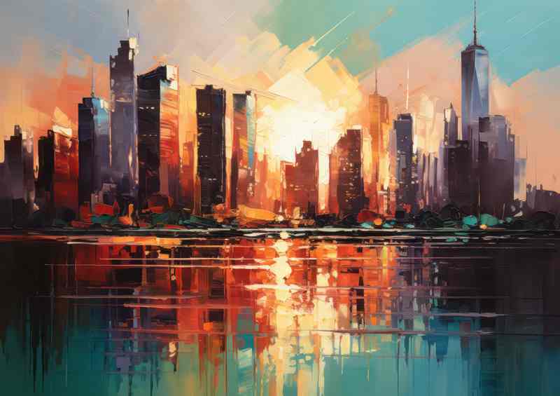 City Reflections - Metal Poster