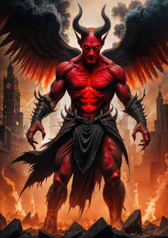 The horned devil in the city