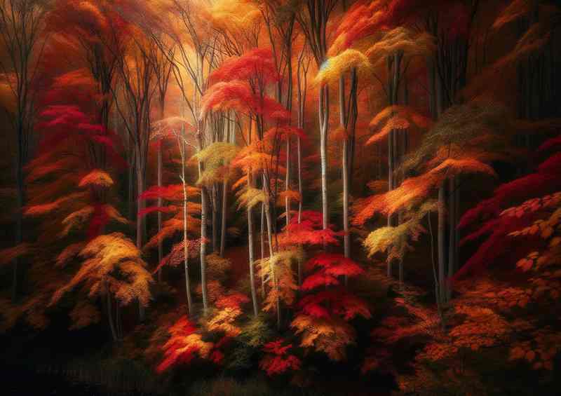 Whispers of Autumn a secluded grove