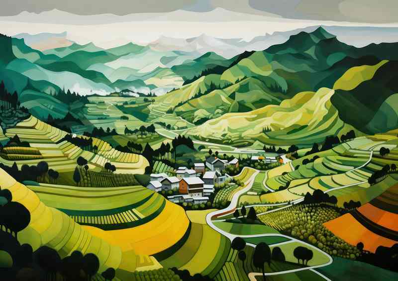 A Country view of the farm