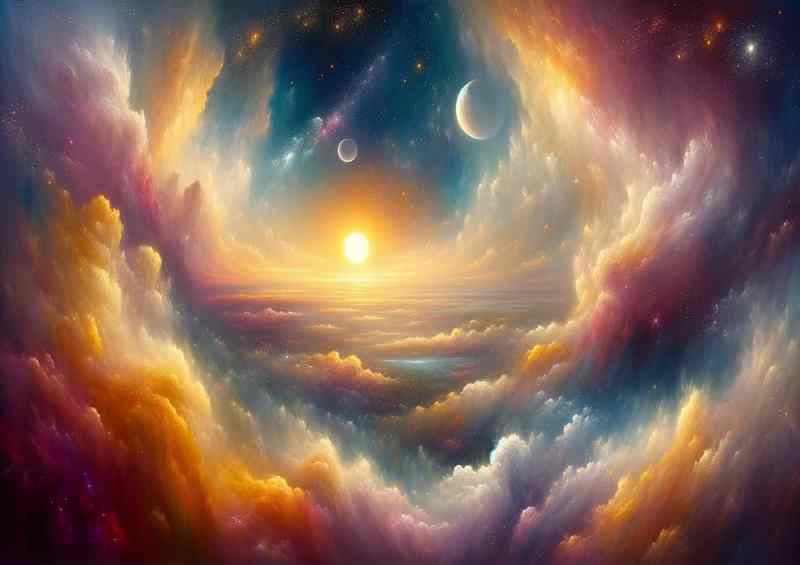 Astral Afterglow a serene space vista