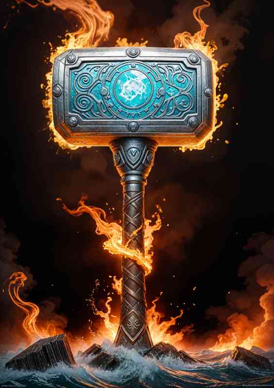 Mjollnir hammer thor norse god