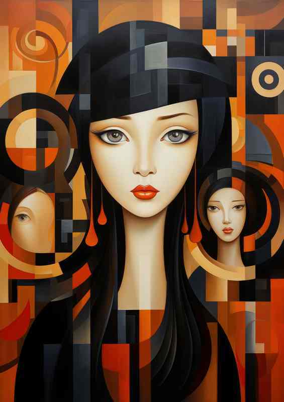 Abstract Faces Diverse Artistry