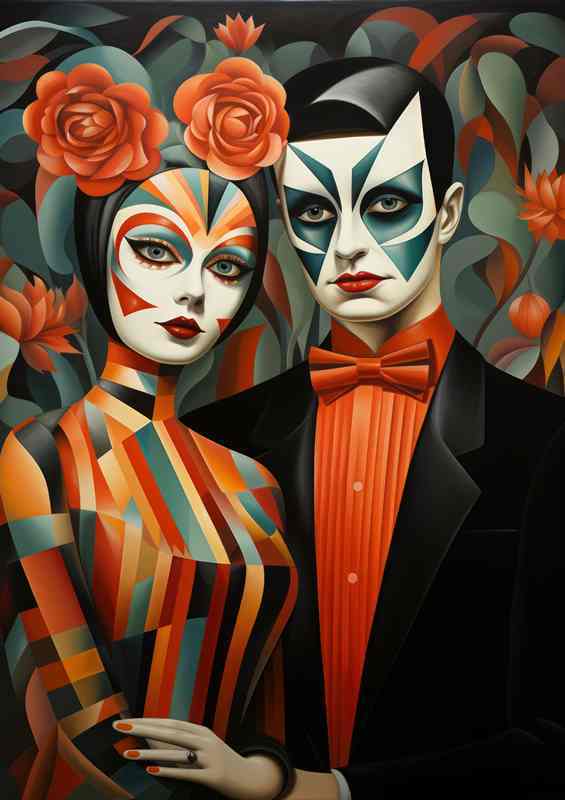 Abstract Faces Visionary Art