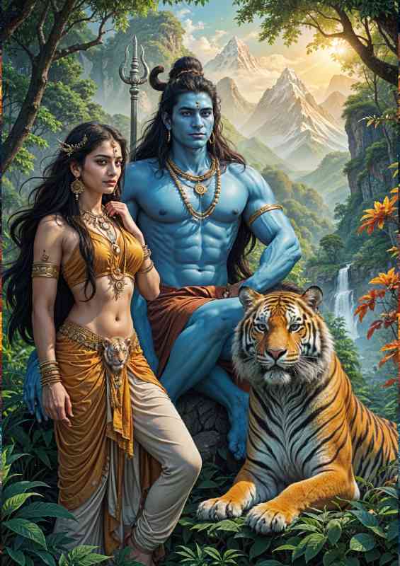 Lord Shiva and Shakti Divine Love