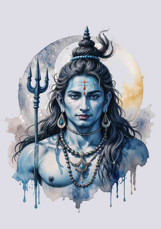 Lord Shiva with staff