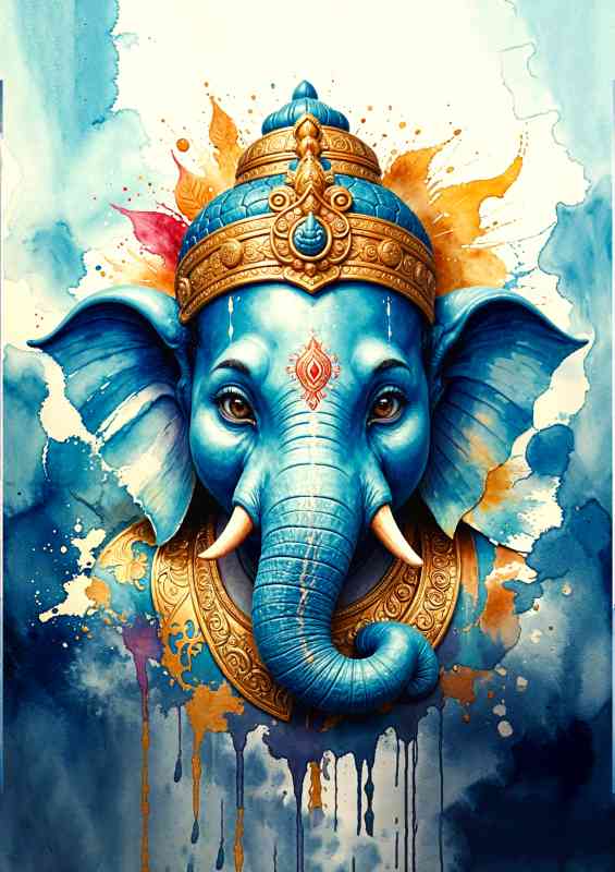 Lord ganesha colorful abstract