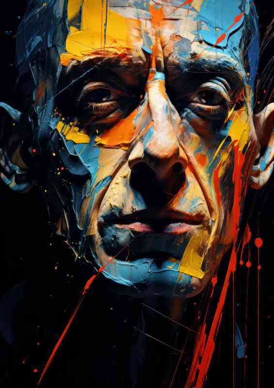 Cubist Contours Reimagining the Human Face