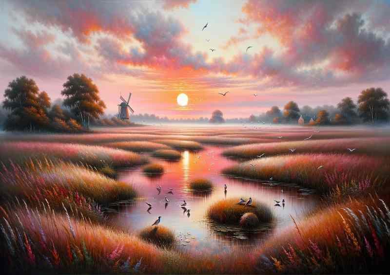 Meadow Melody a sunset