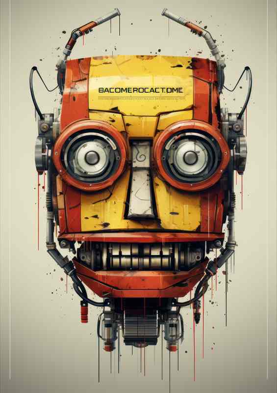 Cybernetic Symphony Abstract Faces