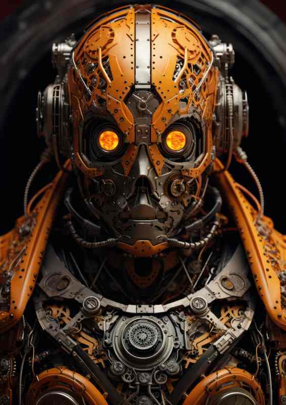 Digital Dream Abstract Mech Faces