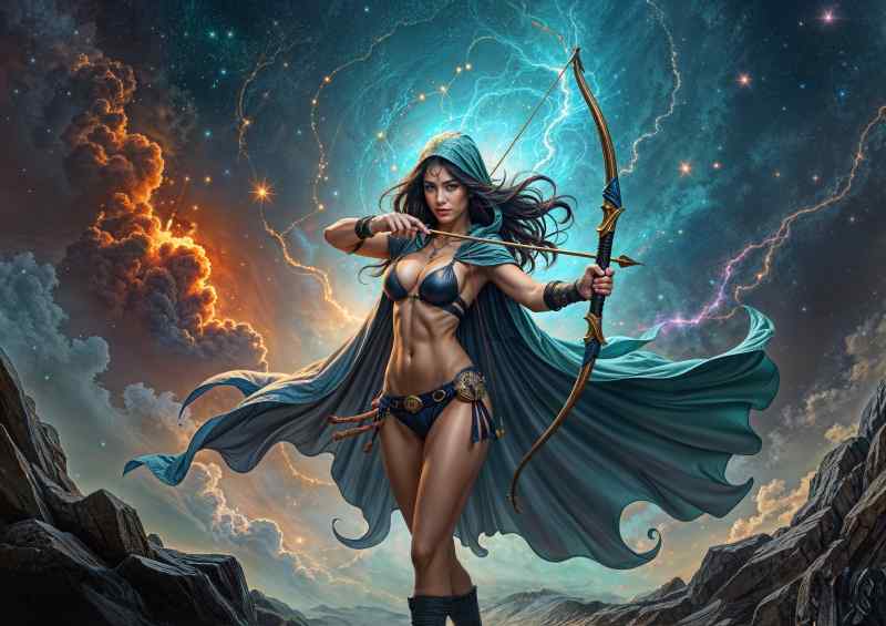 Celestrial archer protector dark fantasy