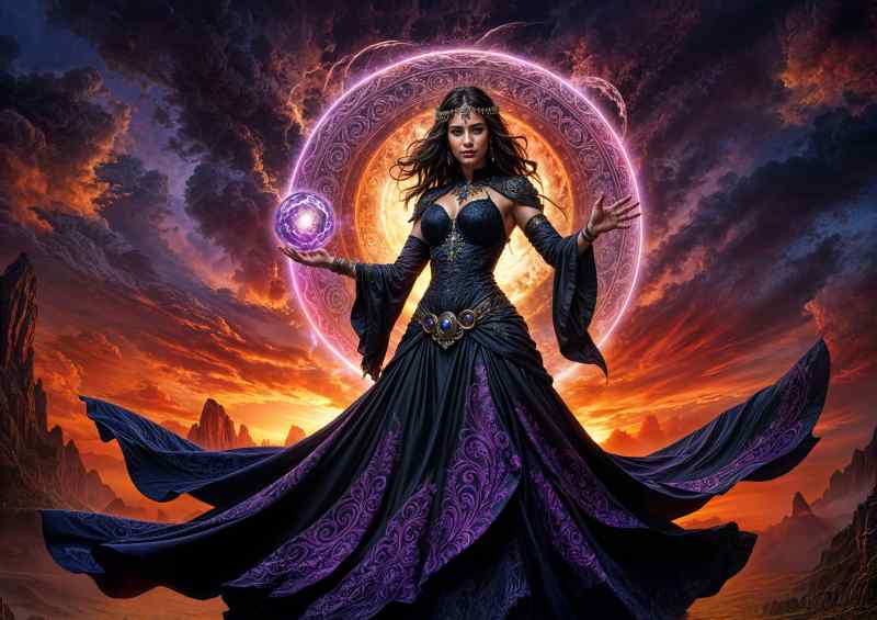 Female witch dark fantasy