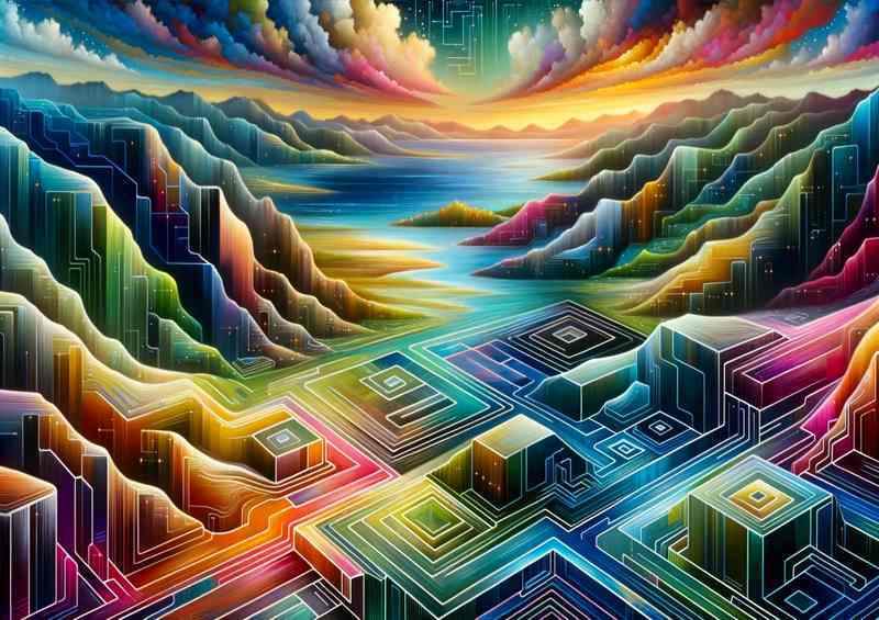 Terraform Terrain a futuristic landscape