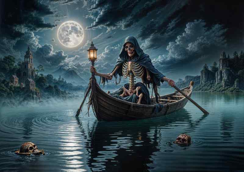 Lord skelleton by the lake dark fantasy