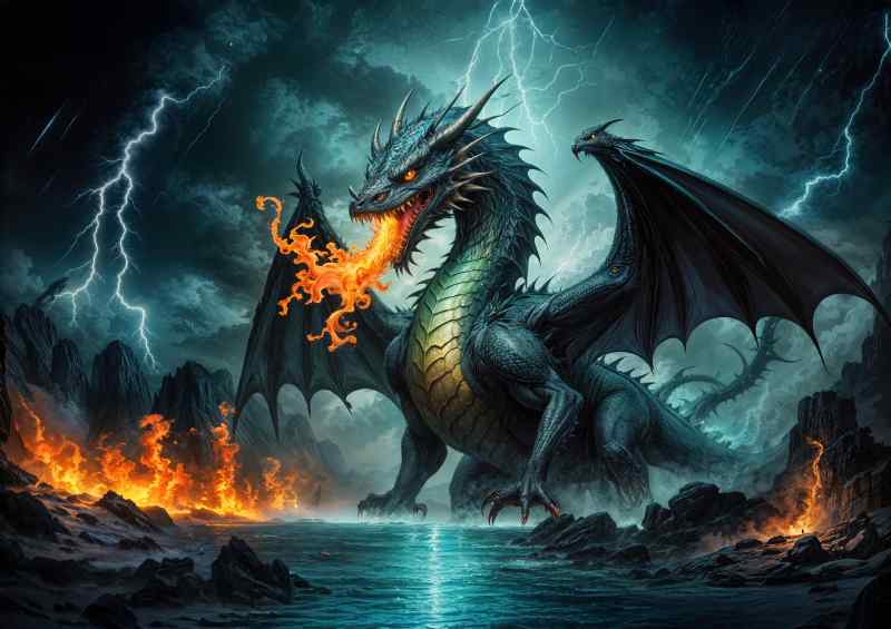 The golden green dragon dark fantasy